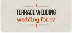 terrace wedding for 12