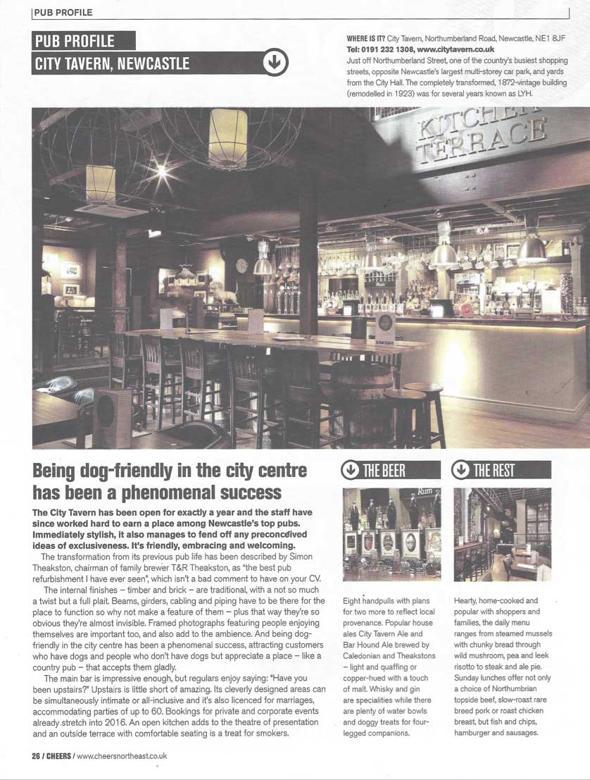 City Tavern Cheers Magazine