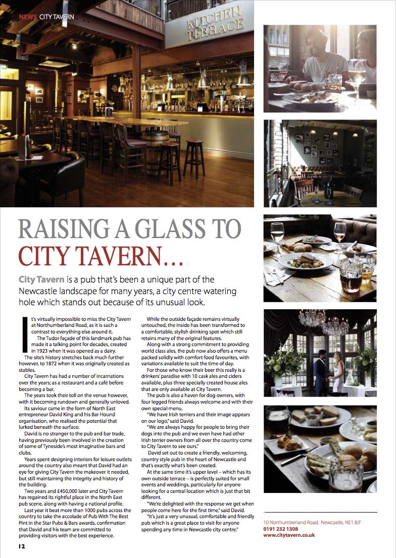 City Tavern Lifestyle Magazine
